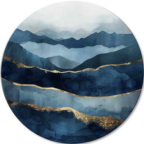  Okrugle slike s akrilnim apstraktnim oceanima | different dimensions Cijene