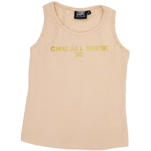 Leone 1947 Majice brez rokavov Girl Tank Chic Gold Rumena Cene