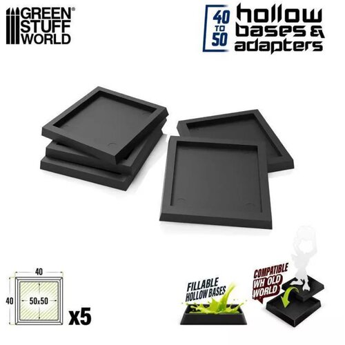 Green Stuff World adapter / square 40mm to square 50mm (pack x 5) Cene