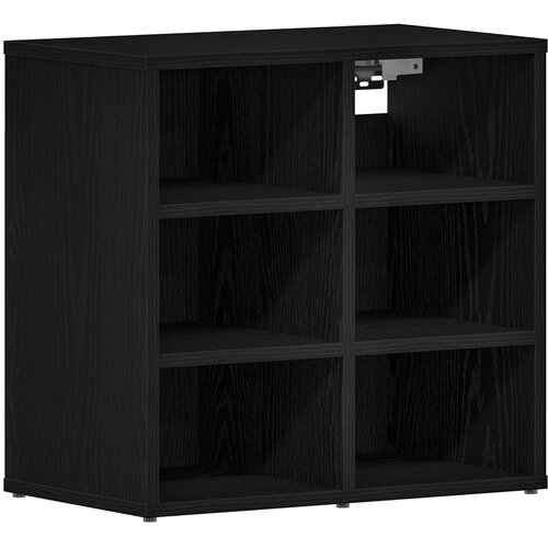 vidaXL ormar za cipele crni hrast 52.5x30x50 cm Cijene