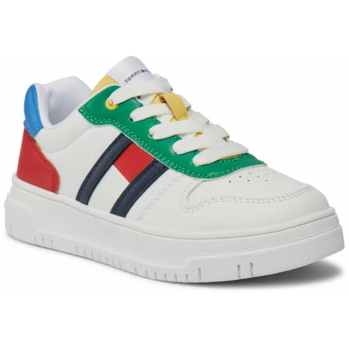 Tommy Hilfiger Superge Flag Low Cut Lace-Up Sneaker T3X9-33369-1355 M Multicolor Y913
