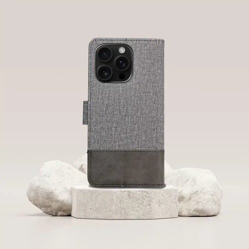 Oem GOMMA Book preklopna futrola za Xiaomi Redmi NOTE 14 PRO 5G / Redmi NOTE 14 PRO PLUS 5G siva Slike