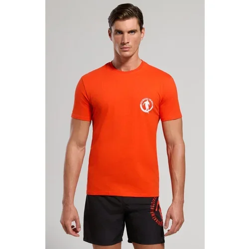 Bikkembergs Majice s kratkimi rokavi BKK3MTS02 Oranžna