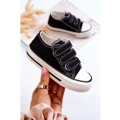 Kesi Children's Sneakers With Velcro Black Bernie