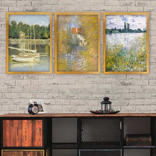 Wallity Set uramljenih slika 3AC_UN2680258, 3 Dela Cene