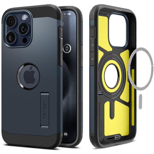 Spigen Ovitek Tough Armor MagSafe za iPhone 15 Pro, črna kovina, (21521810) Slike