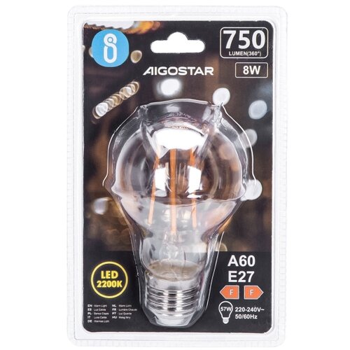 Aigostar led sijalica A60 E27/8W/230V 2200K Slike