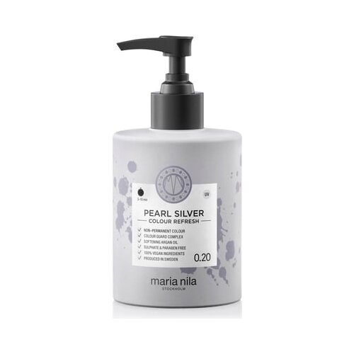 Maria Nila Colour Refresh Pearl Silver blaga hranjiva maska bez trajnih pigmenata traje 4 &amp;ndash; 10 pranja 0.20 300 ml Slike