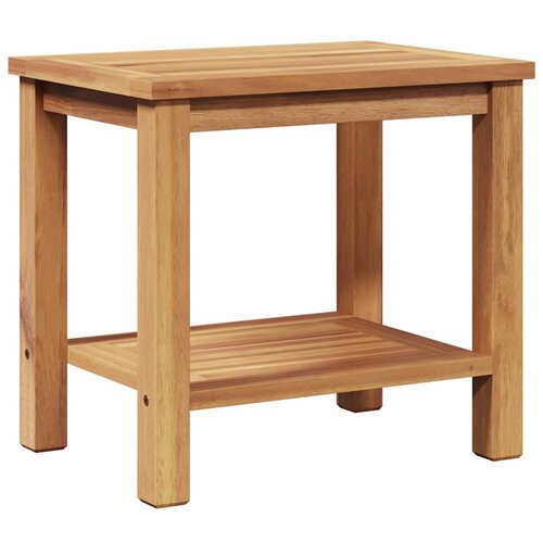 VidaXL Klubska miza Rjava 50 x 35 x 45 cm Trdna tikovina, (5000073431) Slike