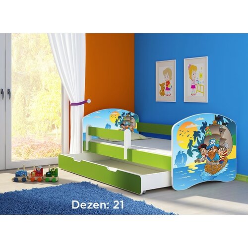 ACMA Krevet za decu Green sa fiokom 140x70 2 21 Cene