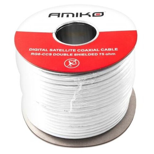 Amiko Koaksijalni kabl RG-6, CCS, 90dB, 305 met. – RG6/90dB – 305m Cene