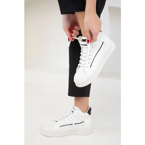 Soho White-Black Women's Sneakers 19950