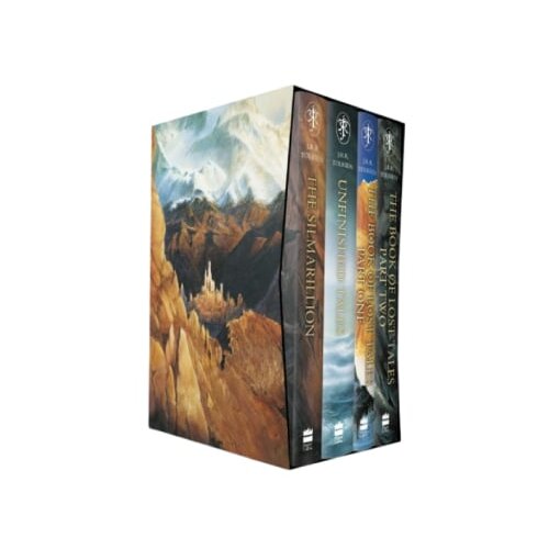Harper Collins Publishers Ltd J. R. R. TOLKIEN - The History of Middle-earth (Boxed Set 1): The Silmarillion, Unfinished Tales, The Book of Lost Tales, Part One & Part Two Cene
