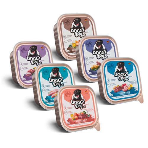  Ekonomično pakiranje Doggy Dog Adult 24 x 150 g - Mješovito pakiranje (6 vrsta) Cijene