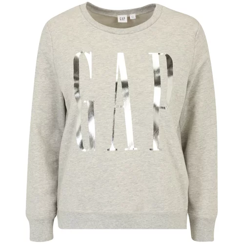 Gap Petite Sweater majica siva melange / srebro