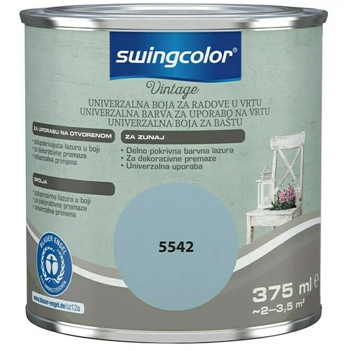SWINGCOLOR Univerzalna barva za uporabo na vrtu Vintage (375 ml, modra, mat)