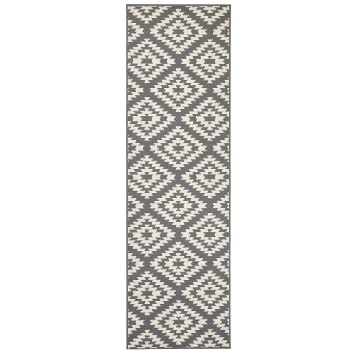 Hanse Home sivo-bijela staza Basic Nordic, 80 x 250 cm Slike