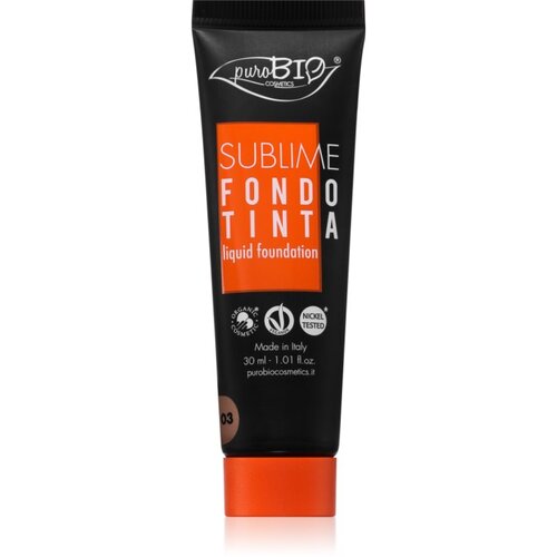 puroBIO cosmetics Sublime tekoči puder odtenek 03 30 ml Cene