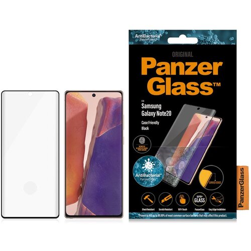PanzerGlass za&amp;scaron;titno staklo za Samsung Galaxy Note 20 case friendly fingerprint antibacterial black Slike
