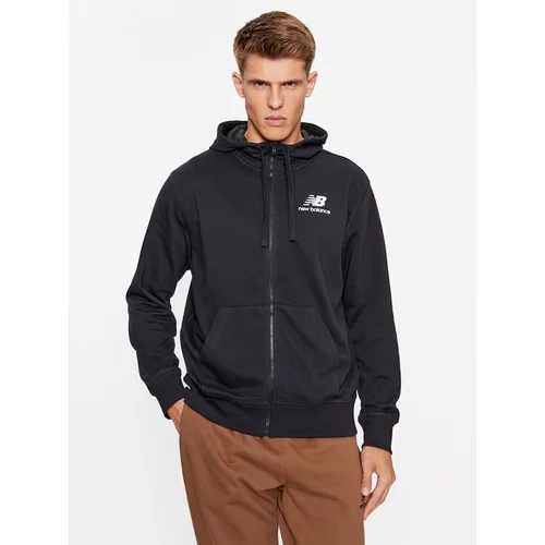 New Balance Jopa Essentials Stacked Logo French Terry Jacket MJ31536 Črna Regular Fit