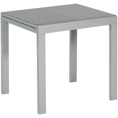 Gardenson Raztegljiva Vrtna Miza Ambia, Steklo, Aluminij, 80-120x70 Cene