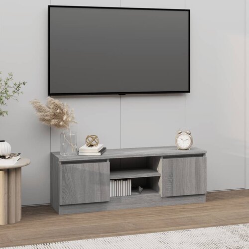 vidaXL TV omarica z vrati siva sonoma 102x30x36 cm Cene