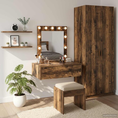  Toaletni stol Smeđa 60 x 40 x 70 cm Konstruirano drvo Cijene