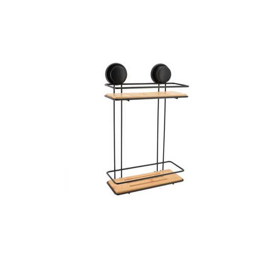 Tendance dvostruka vakum polica 25x12x38cm bambus/metal Cene