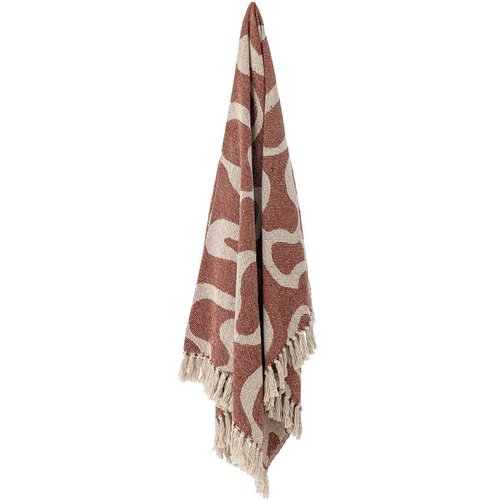Bloomingville Rjava odeja iz recikliranega bombaža 130x160 cm Salobre &amp;ndash; Slike