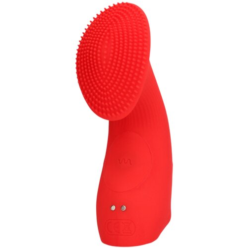 Loveline stimulacijski prstni vibrator (rdeč) Slike