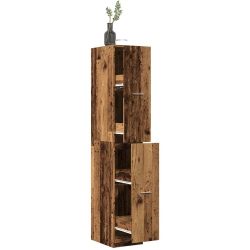 vidaXL Lekarniška omara starinski les 30x41x174,5 cm inženirski les Cene