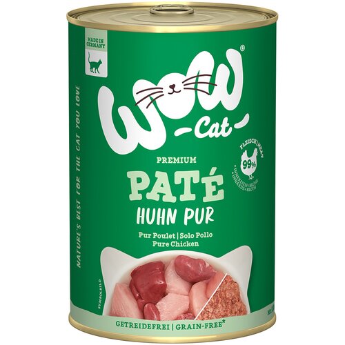 WOW Cat Ekonomično pakiranje Adult 12 x 400 g – Čista piletina Cijene