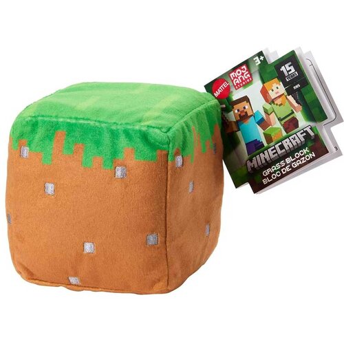 Mattel Minecraft Blocks pli&amp;scaron;ana figura - figura bloka trave - Slike