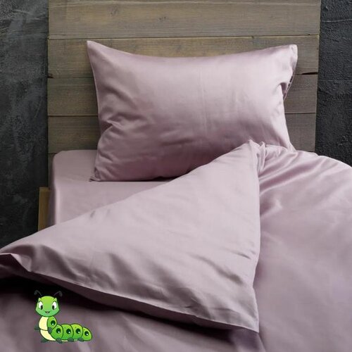 Gusenica posteljina pamučni saten lila - 200x200 Cene