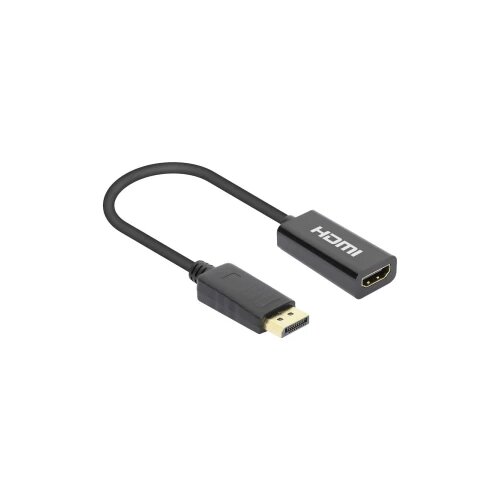 Manhattan 4K@60Hz Active DisplayPort na HDMI Adapter DisplayPort mo&amp;scaron;ki na HDMI ženski kabelski adapter s črnim ključem 153713 DisplayPort ad, (20447715) Slike