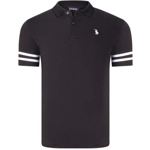 Dewberry T8585 MENS T-SHIRT-LIGHT BLACK-WHITE Slike