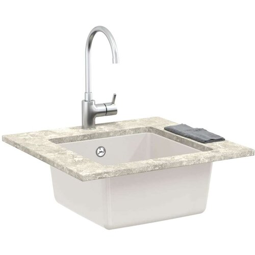  Lavabo - Umivaonik Bijelo 430 x 460 mm 80% kvarc i 20% smola Slike