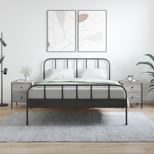 vidaXL Nočna omarica 2 kosa siva sonoma 40x42x50 cm inženirski les Cene