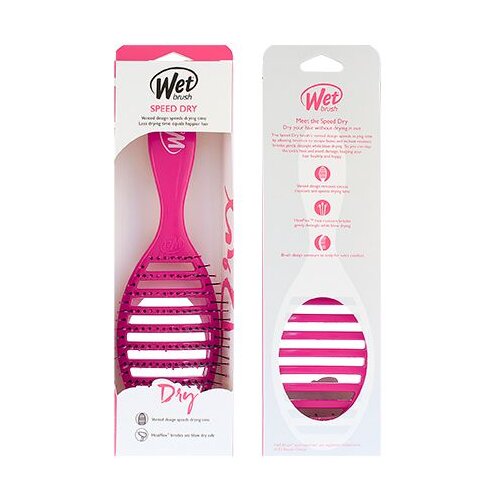 Wet Brush Speed Dry Pink krtača za lase za lažje česanje las Black 1 kos Slike
