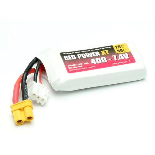 RED POWER lipo akumulatorski paket za modele 7.4 V 400 mAh 25 C mehka torba XT30, (20439531) Slike