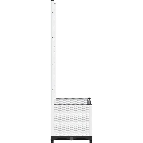  Vrtna sadilica s re&amp;scaron;etkom bijela 40 x 40 x 136 cm PP Slike