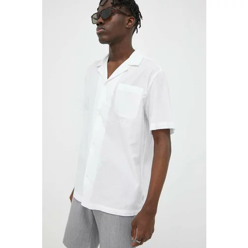 Les Deux Pamučna košulja za muškarce, boja: bijela, regular