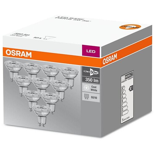  KOMPLET 10x LED sijalica GU10/4,3W/230V 4000K - Osram Slike