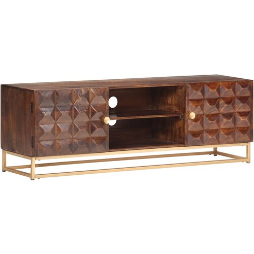 vidaXL TV omarica 124x29x45 cm trden mangov les Cene