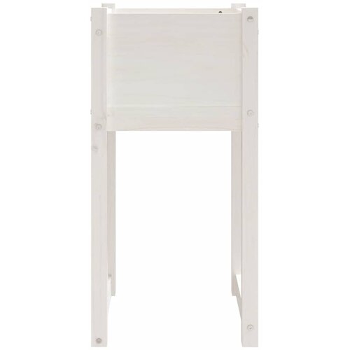  Sadilice 2 kom bijele 40x40x81 cm od masivne borovine Slike