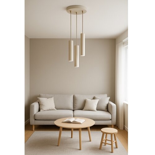  Brilagi - Visilica na sajli 3xGU10/15W/230V bež/zlatna Slike