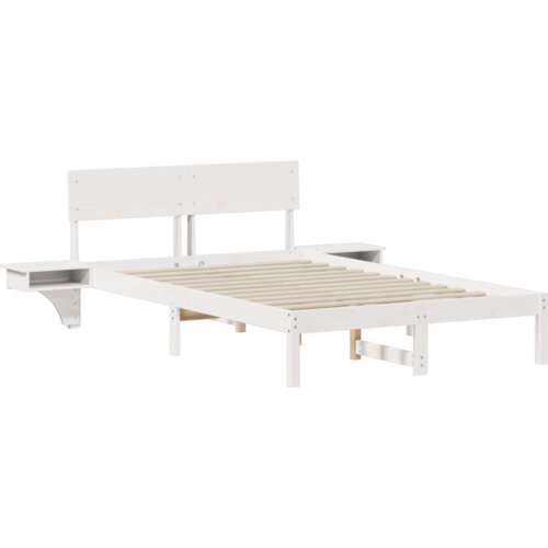 VidaXL Krevet s okvirima i noćnim ormarićima Bijelo 120 x 190 cm Slike