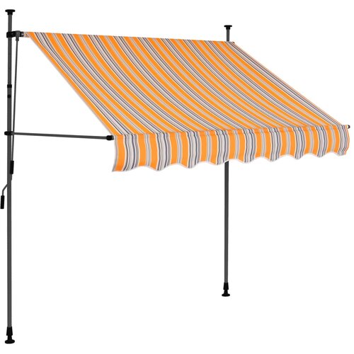 Maison Chic Ročno zložljiva tenda - Senčniki z LED lučkami 150 cm rumena in modra, (22042468) Cene