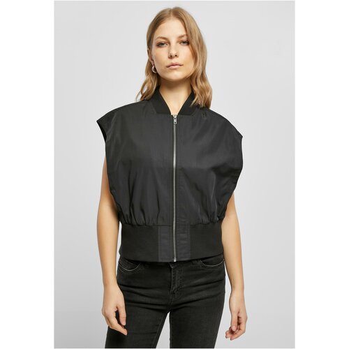 UC Ladies Ladies Recycled Short Bomber Vest black Cene