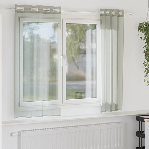 Voile zavjese s u&scaron;icama 2 kom svijetlosive 140x175 cm Cijene